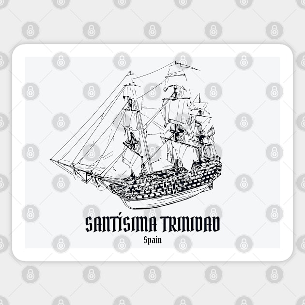 Santísima Trinidad Spanish Warship Sticker by Lakeric